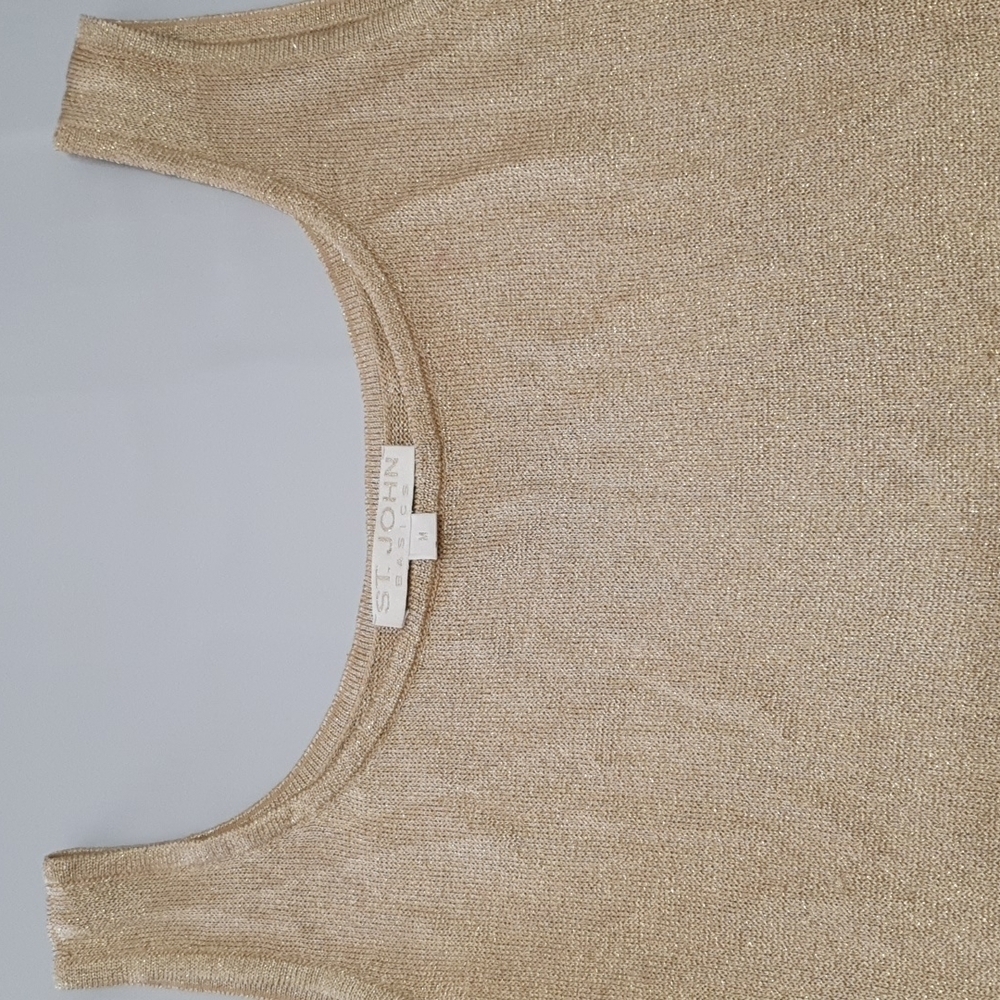 ST JOHN Basic Gold Thread Tank Top - image 7